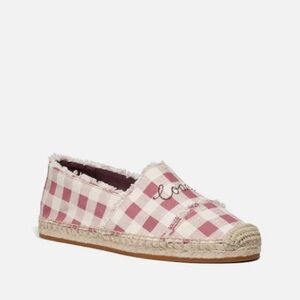 NWB Coach Pink and White Espadrilles - size 11